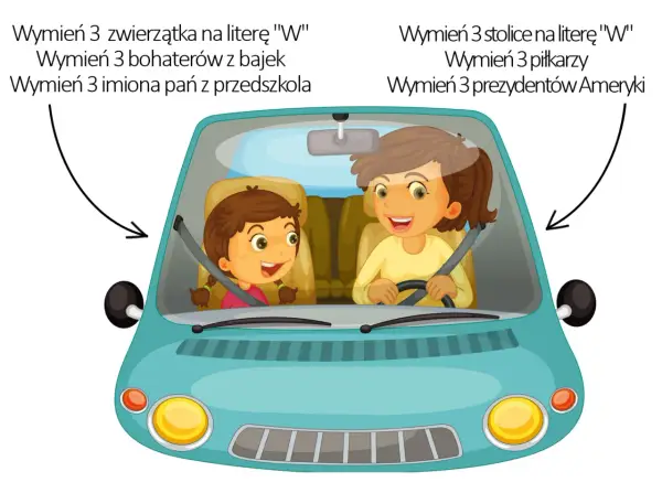 Gry w samochodzie: 15 zabaw, które pokochają Twoje dzieci