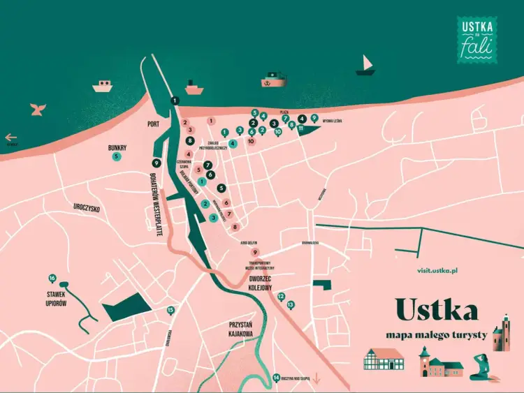 Ustka - mapa atrakcji. Jak zwiedzać, by zobaczyć wszystko?
